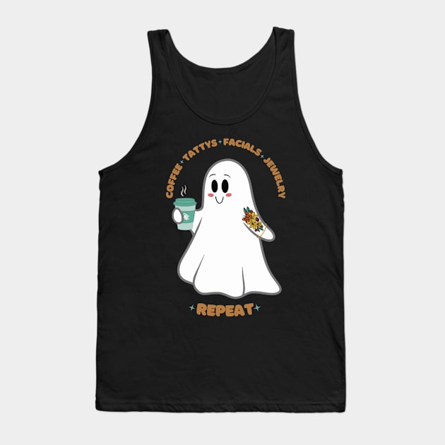 Southern Vanity Ghost Goals Tank Top by SouthernVanityByJillyan